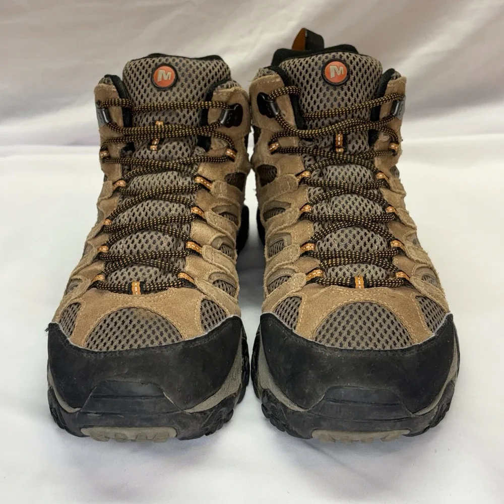 Merrell Moab Mid Waterproof Hiking Boots Mens 12 Earth J88623